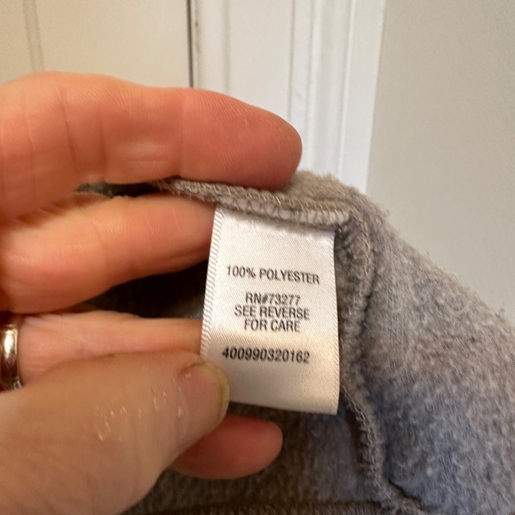 Men's Fleece Vest L Grey Zip Pockets Croft and Barrel NEW - Picture 3 of 11